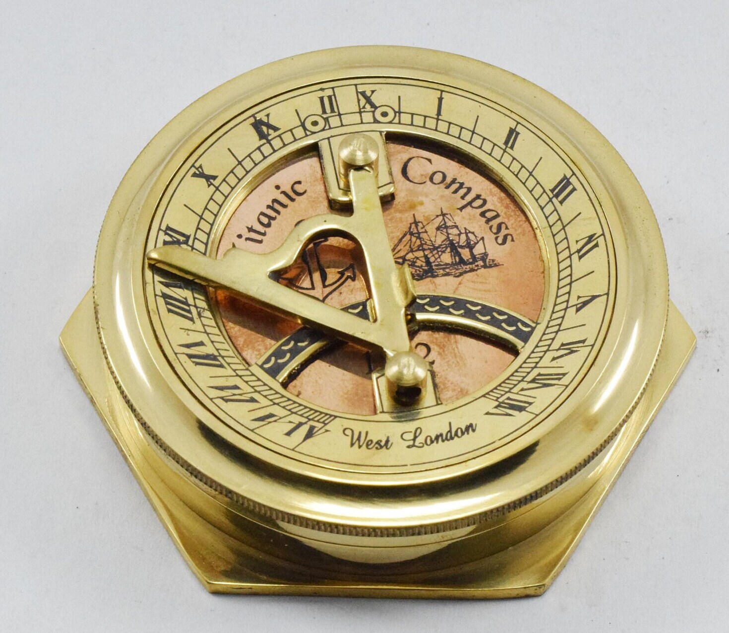 Nautical Brass Sundial Compass 3 Inches Fully Functional Etsy UK