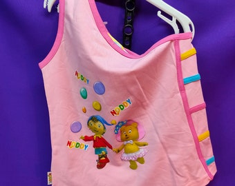 Noddy and Ursa Teresa, Top with a strap, Pink T-shirt, Noddy for girls, special gift for girls