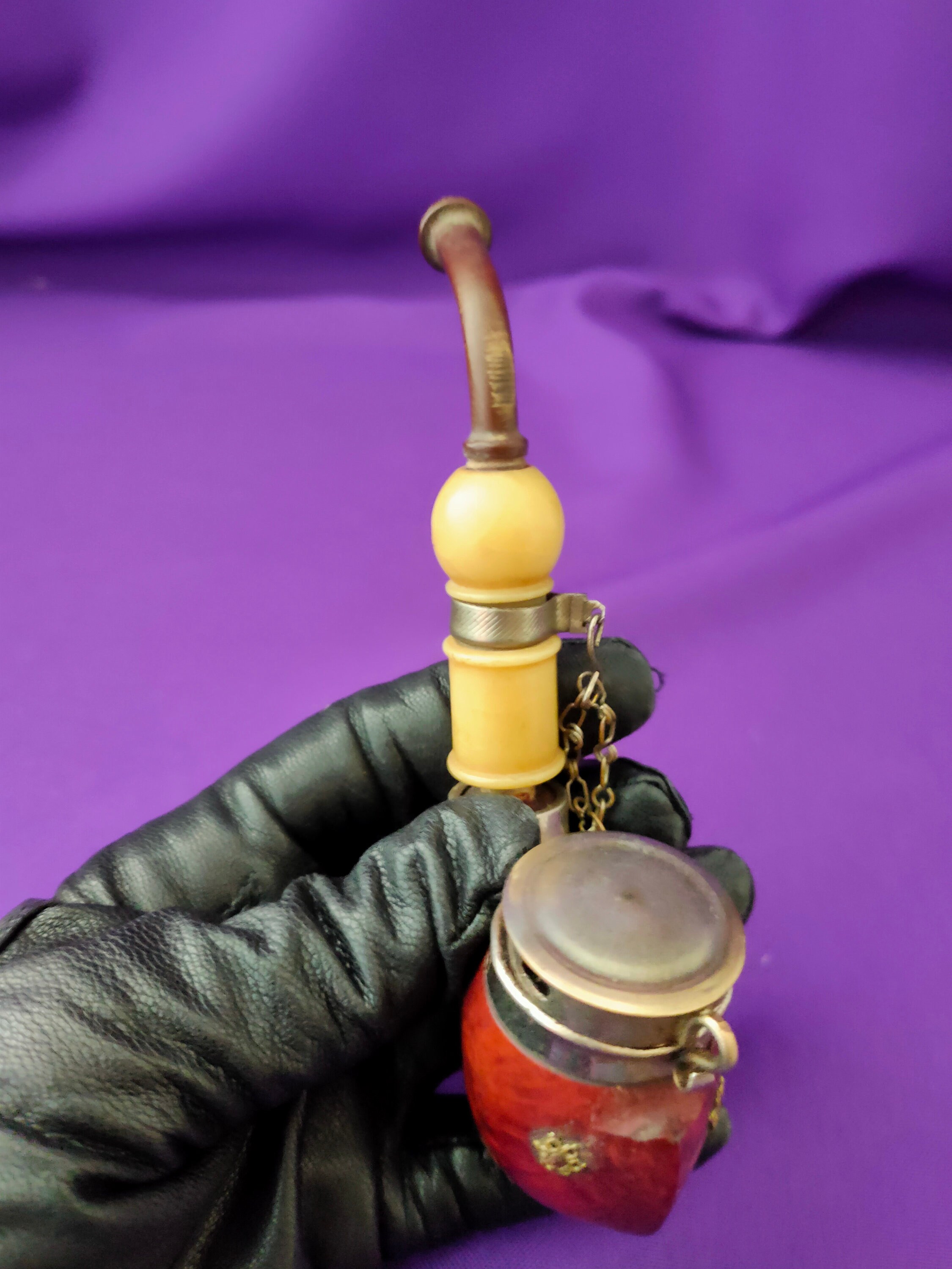 Unique Vintage Pipe, BRUYERE GARANTIE, Design, Wood and Iron