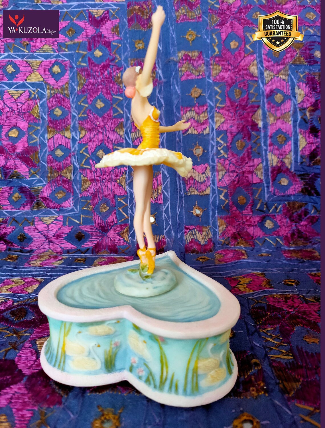 Vintage Ballerina Music Box Perfect Music Box Heart Music Etsy