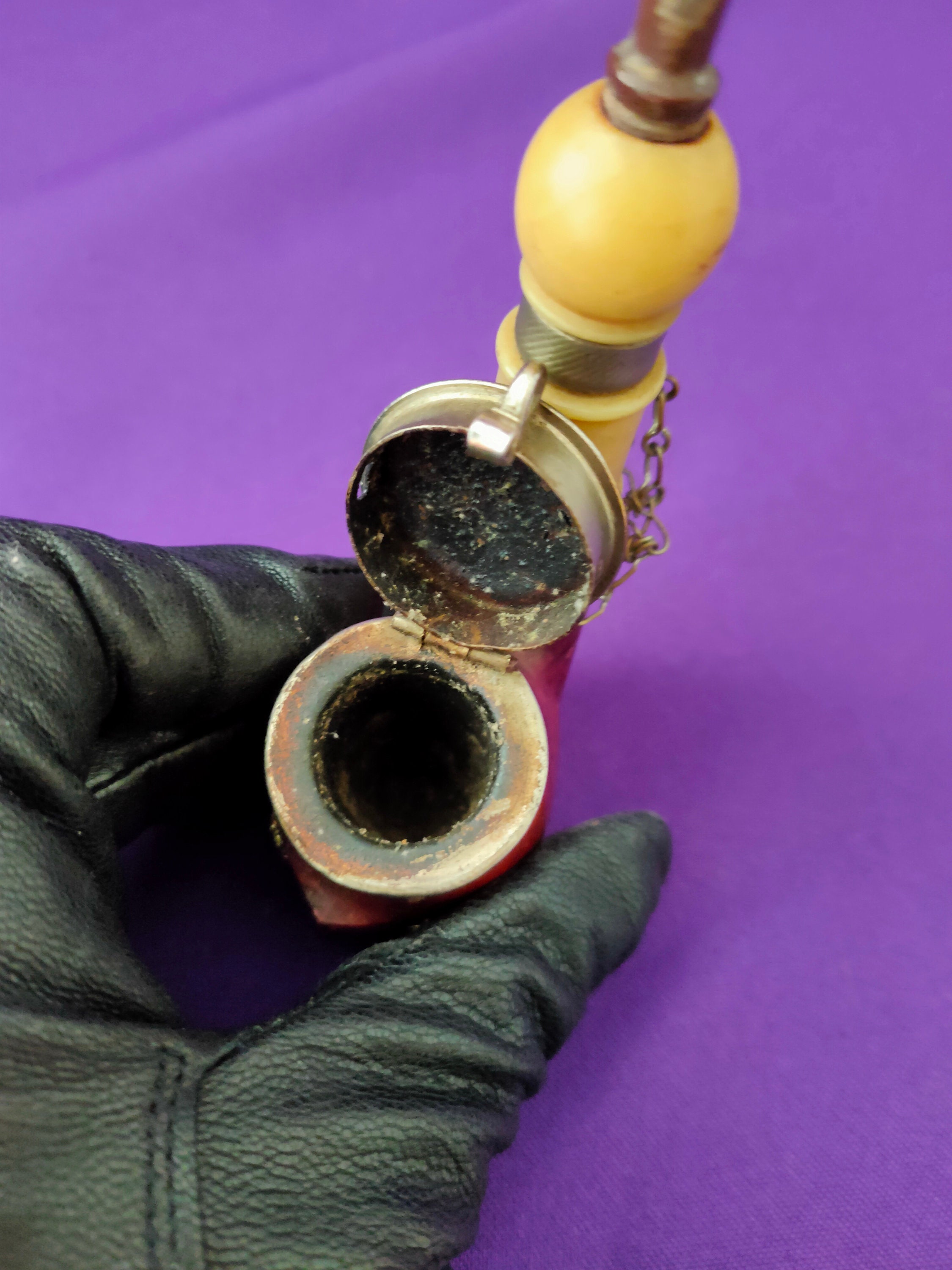 Unique Vintage Pipe, BRUYERE GARANTIE, Design, Wood and Iron