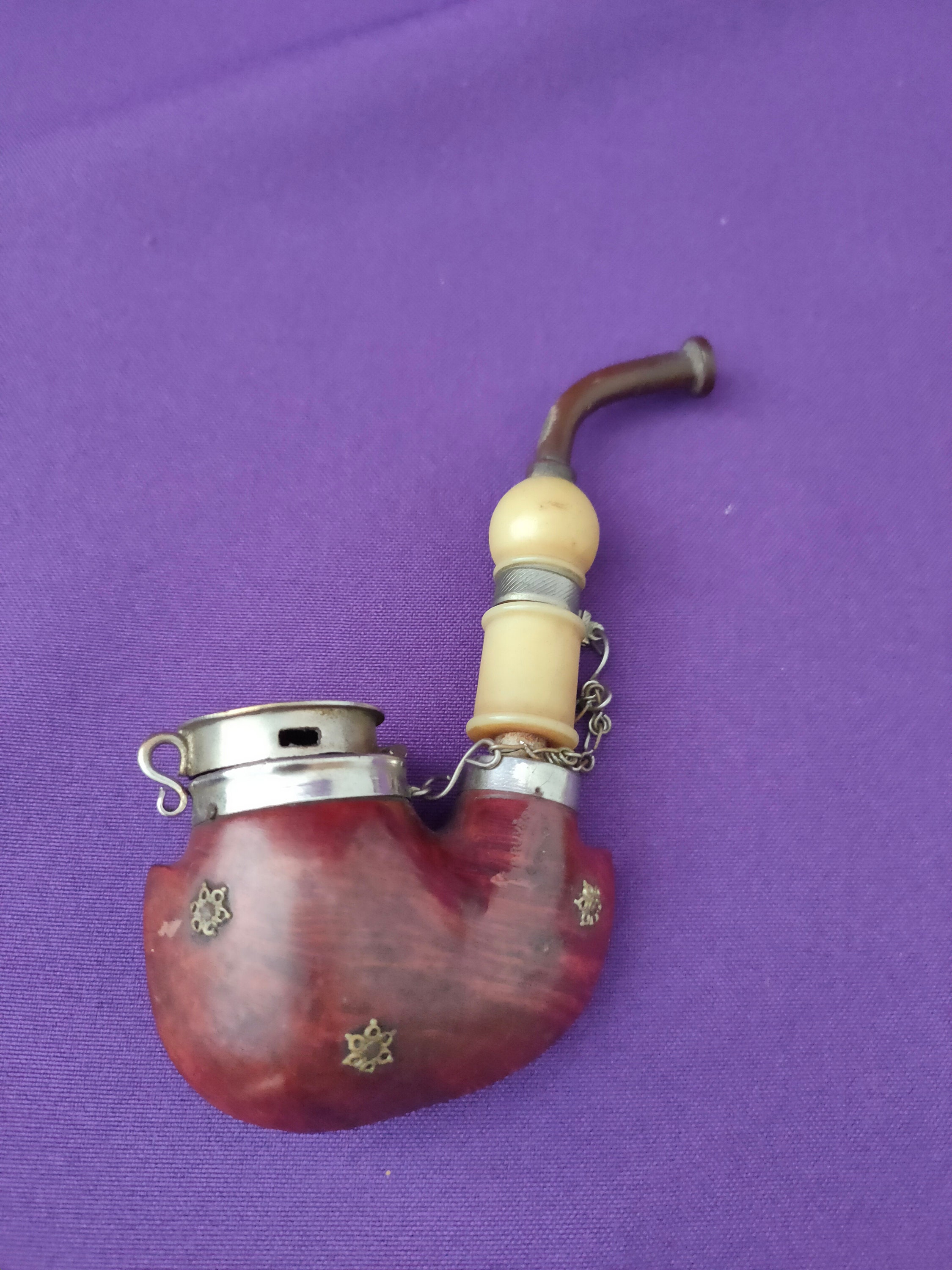 Unique Vintage Pipe, BRUYERE GARANTIE, Design, Wood and Iron