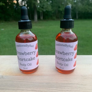 Strawberry Shortcake Body Oils Luxury Body Oils Body Oils for Women Scented Nourishing Bath Oils Conditioner For Damaged Hair All Hair Types