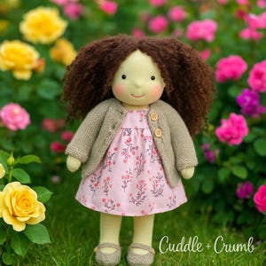 Handmade Soft Doll | Organic Cotton Toy, Montessori Play