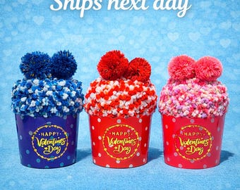 Cozy Socks Cupcakes | Valentine’s Day Gift for teachers, Friends and Coworkers