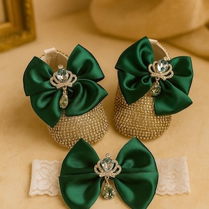 Emerald Green and Gold Shoes - Etsy