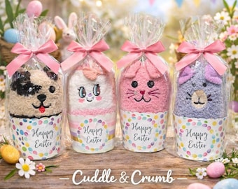 Bunny Cupcake Socks – Easter Basket Stuffer, Ready to Gift