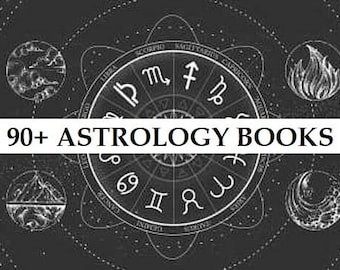 Astrologia vintage rara, esotérica, coleção, leitura de tarô, adivinhação, talismãs, amuletos, horóscopo zodiacal, eBooks digitais vintage