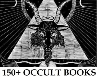 Colección de anticuarios de magia oculta vintage con más de 150 objetos raros, conocimiento prohibido, cábala, magia negra, amanecer dorado, misterios y rituales ocultos.