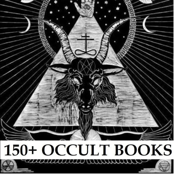 Vintage 150+ Rare OCCULT MAGICK Antiquarian Collection, Forbidden Knowledge, Qabalah, Black Magic, Golden Dawn, Mysteries, Occult Rituals