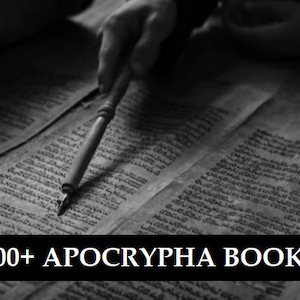 Plus de 100 collections d&#39;antiquaires rares APOCRYPHA vintage, Écritures saintes, sacrés perdus, évangiles gnostiques, Esedras, Pseudépigraphes, rouleaux de la mer Morte