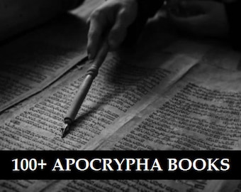 100+ APOCRYPHA Vintage Rare Antiquarian Collection, Holy Scriptures, Lost Sacred, Gnostic Gospels, Esedras, Pseudepigrapha, Dead Sea Scrolls