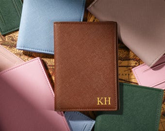 Personalized passport holder & luggage tag, wedding gifts, individual travel gift, travel accessories, gifts for him and her
