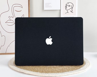 Matte Black Macbook Case Custom Text Case Personalized Case for Macbook 2022 2021 M2 M1 Chip A2681 A2338 A2442 A2485 Case Personalized Gift