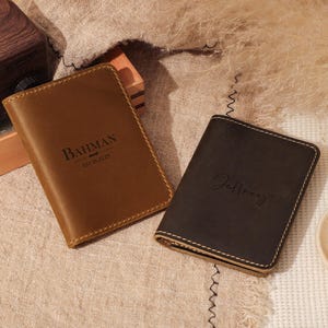 Portefeuille personnalisé pour homme, cadeau d'anniversaire pour père, papa, mari, petit ami, cadeau de fête des pères, porte-cartes personnalisé