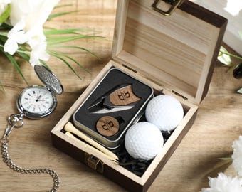 Golf Gifts Ball Tool and Marker Set, Golf Gift Box Set, Custom Divot Tool Set, Golf Gifts For Men, Gift For Him
