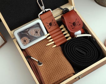 Personalized Golf Gift Set, Gift For Golfer, Groomsmen Golfer Gifts For Him, Lawn Tools Ball Marker Set