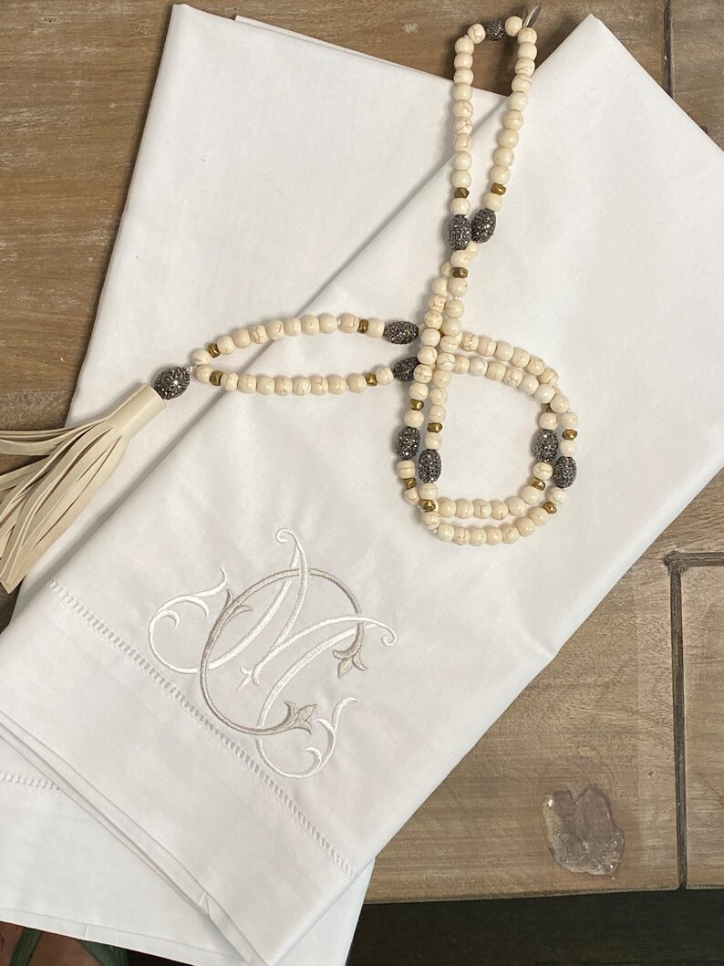 Embroidered Pillow Cases Set of 2 Engagement Gift Bridal Etsy