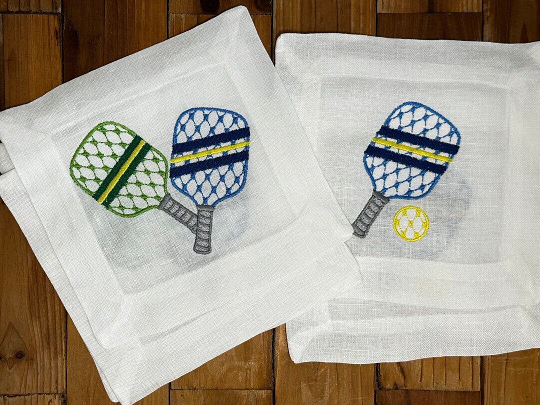 Pickleball Cocktail Napkins Custom Cocktail Napkins Etsy