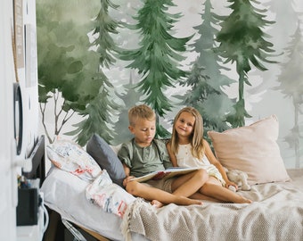 Tapet med tallskog: Bergsmålning, Fåglar skalas av och klistras