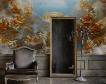 Renaissance Art Wallpaper | Peel and Stick | Ceiling Wallpaper | Wall Decor | Art Deco Wallpaper | Château de Versailles | Ancient Wallpaper