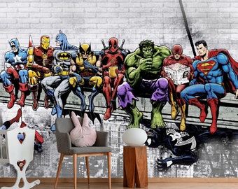 Comic Wallpaper - Etsy Canada Comic Wallpaper - Etsy Canada