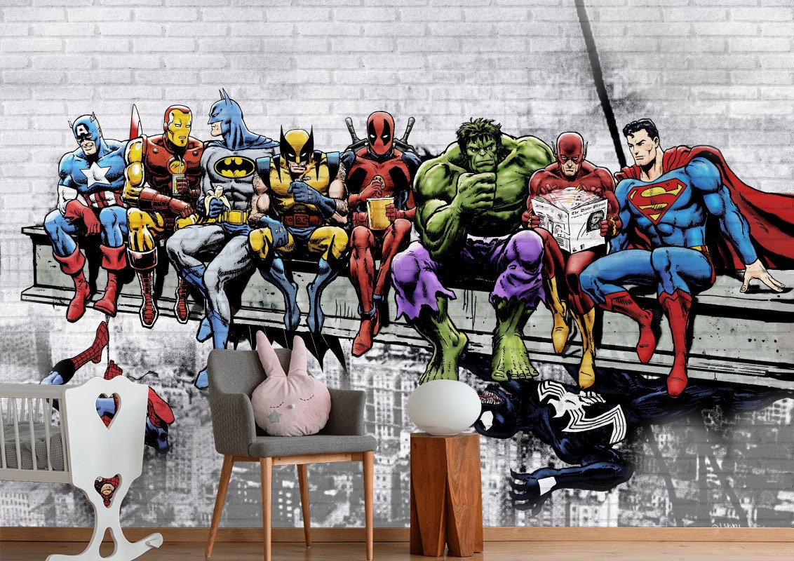 Comic Wallpaper - Etsy Comic Wallpaper - Etsy