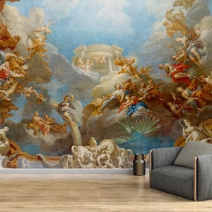 Renaissance Art Peel and Stick Wallpaper: Versailles Ceiling Decor