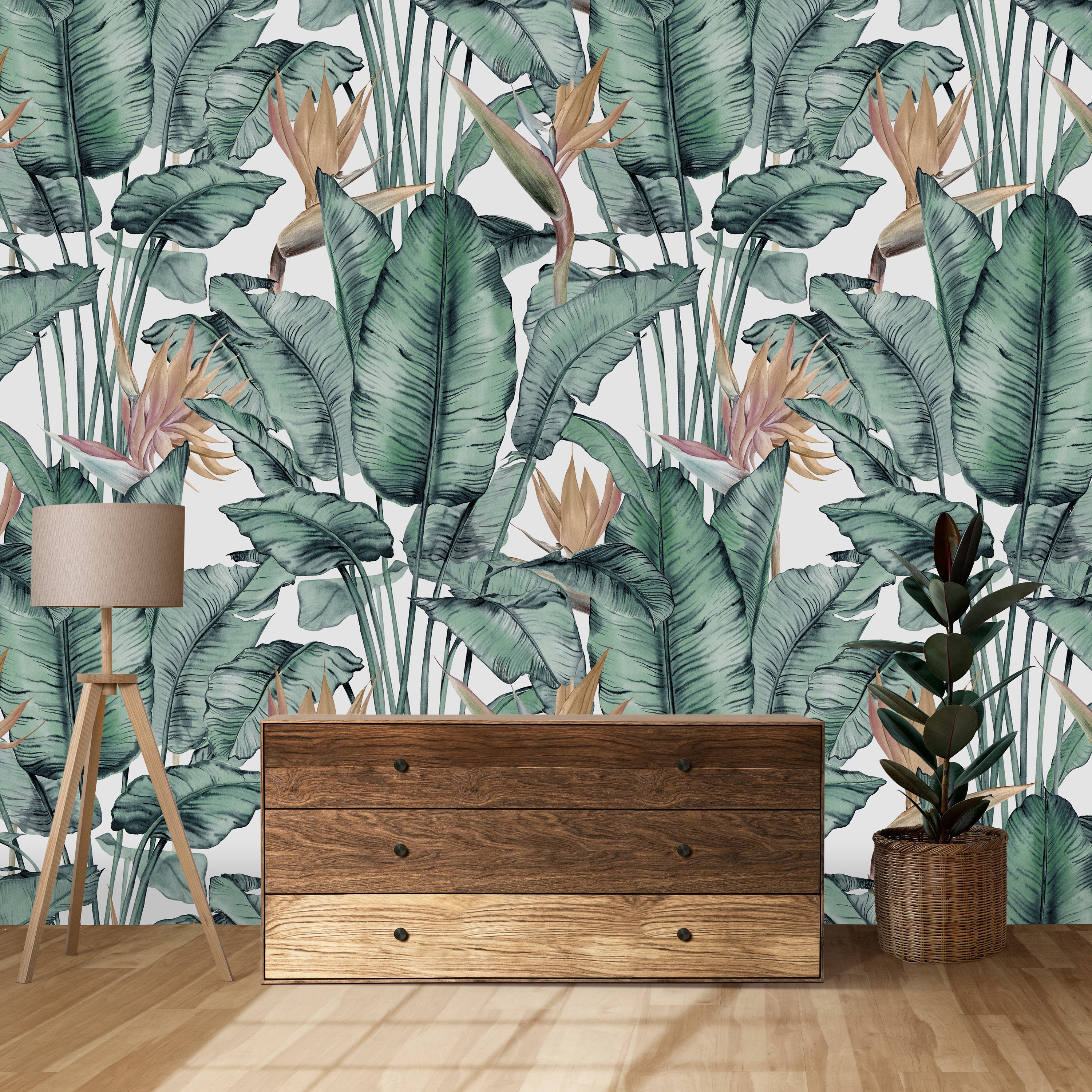 Banana Leaf Peel And Stick Wallpaper