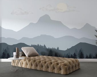 Berge Wallpaper Wandbild: Schälen und aufkleben Landschaft Wandbild