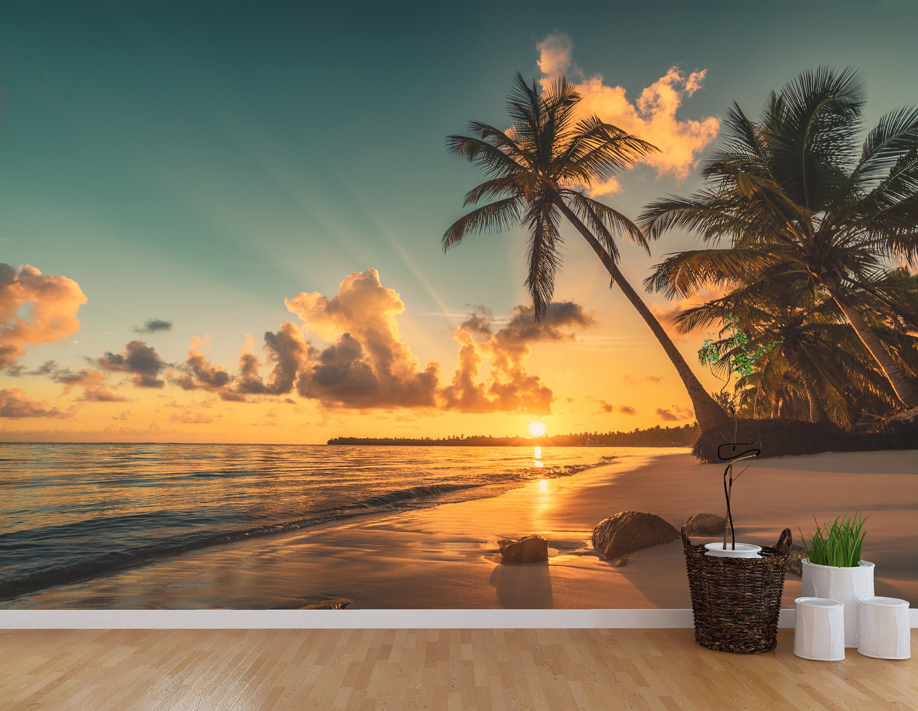 Vintage beach wallpaper - Etsy México, image size:3000x2324