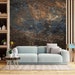 Ore Granite Stone Stone Look Wallpaper Brown Blue Marble Tone Concrete