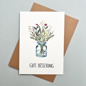 Beterschap // Bloemengroet // Boeket // Bloemenkaart // Ik denk aan je // Beterschap //