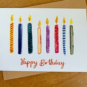 Feliz cumpleaños // Tarjeta de cumpleaños // Velas de cumpleaños // Todo lo mejor // Felicitaciones