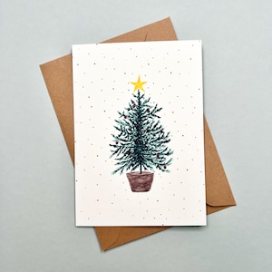 Postkarte Weihnachtsbaum // Weihnachten // Weihnachtspost // Grußkarte Frohe Weihnachten // Geschenkidee // Weihnachtskarten // festlich