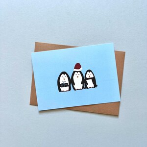Weihnachtskarte // Pinguin // Weihnachtspinguine // tierische Weihnachten // Weihnachten // lustige Weihnachtskarte