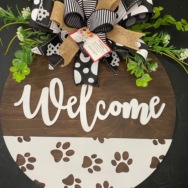 Paw Door Hanger Etsy