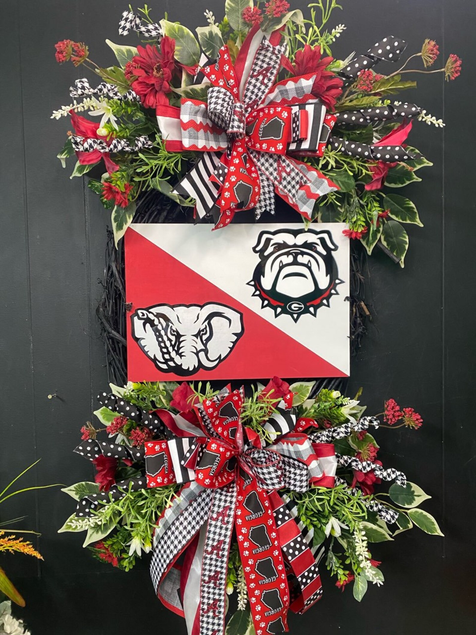 House Divided Wreath Georgia And Alabama Wreath Bama Wreath Etsy house-divided-wreath-georgia-and-alabama-wreath-bama-wreath-etsy
