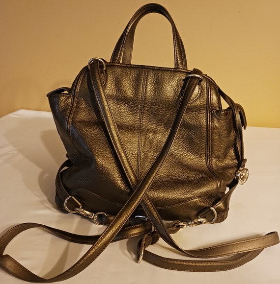 Brighten Leather Handbag/Backpack Style Number E5… - image 2