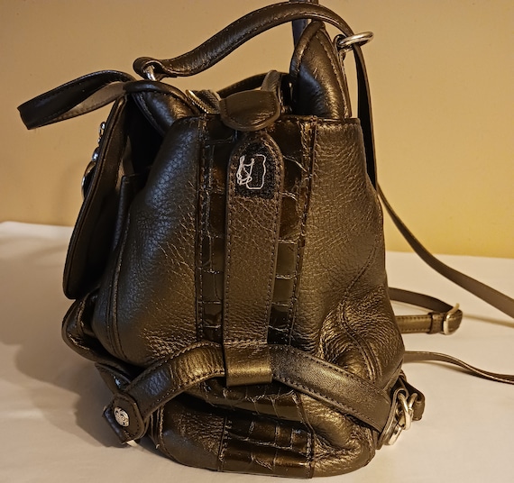 Brighten Leather Handbag/Backpack Style Number E5… - image 6