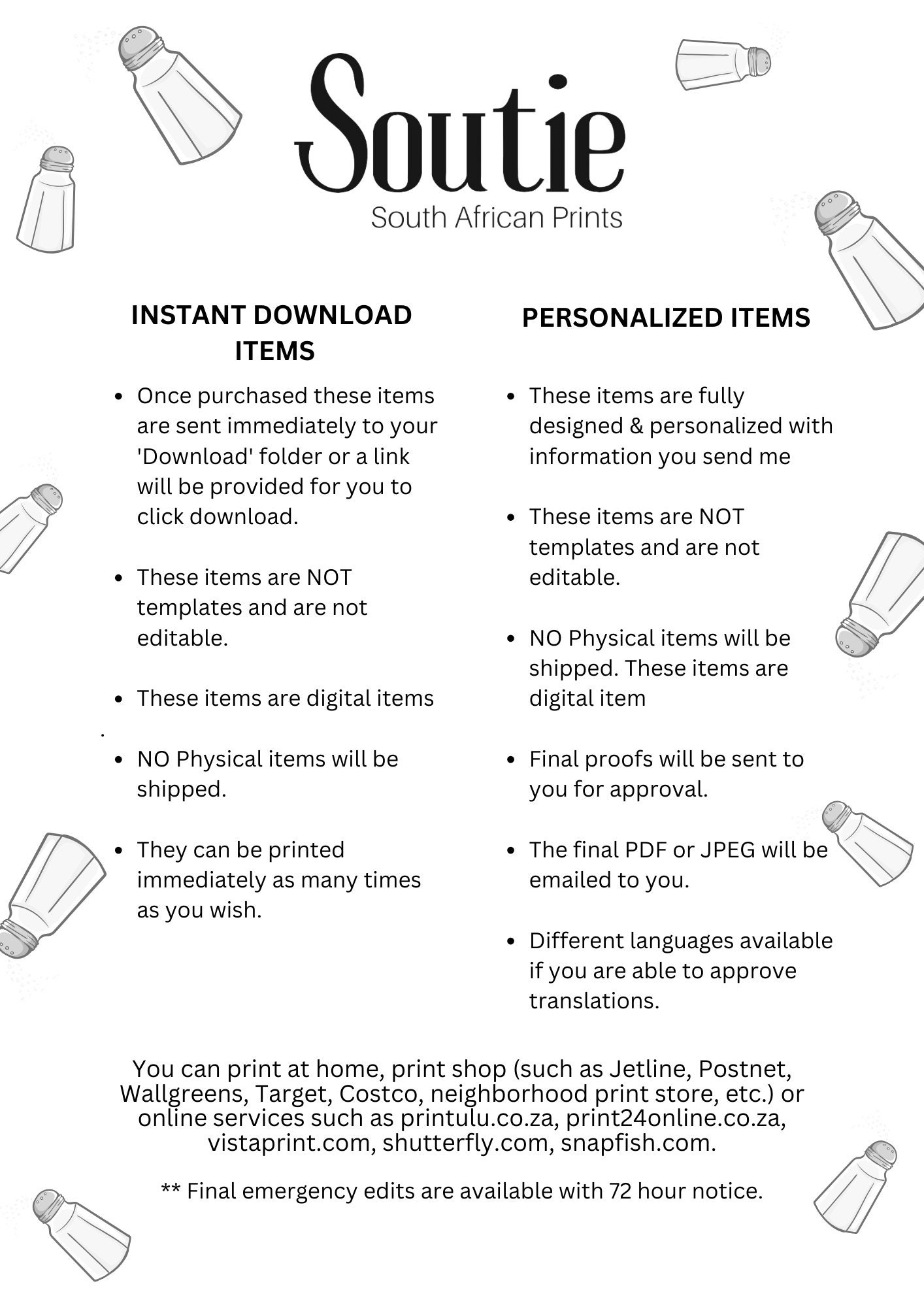 South African Greetings Digital Print Etsy