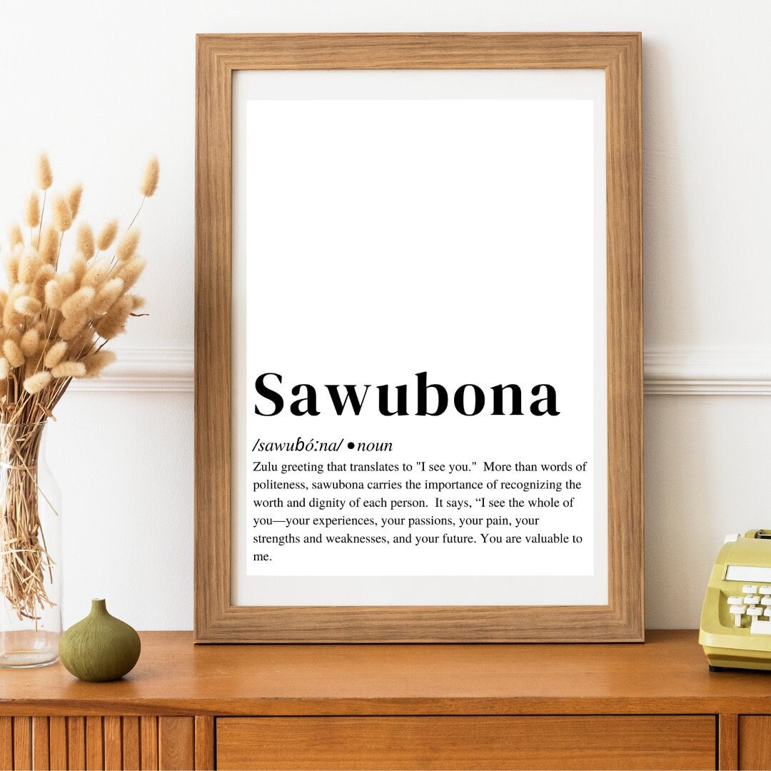 Sawubona South African Digital Print - Etsy