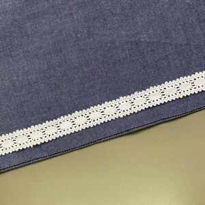 White circle insertion cotton cluny lace trim, 5/8 1 2.5cm wide, Crochet lace, Picot edge zdjęcie 8