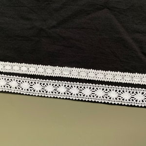 White circle insertion cotton cluny lace trim, 5/8 1 2.5cm wide, Crochet lace, Picot edge zdjęcie 3