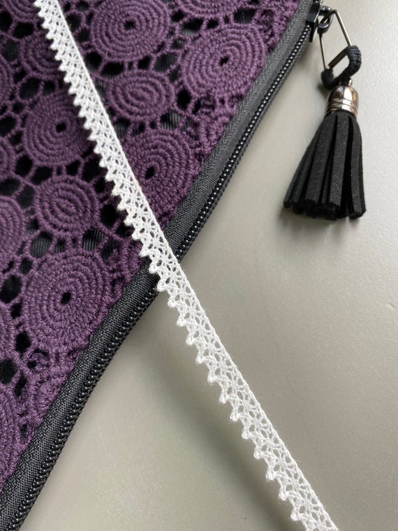 Narrow Picot Edge Cotton Cluny Crochet Lace Trim, 5/16