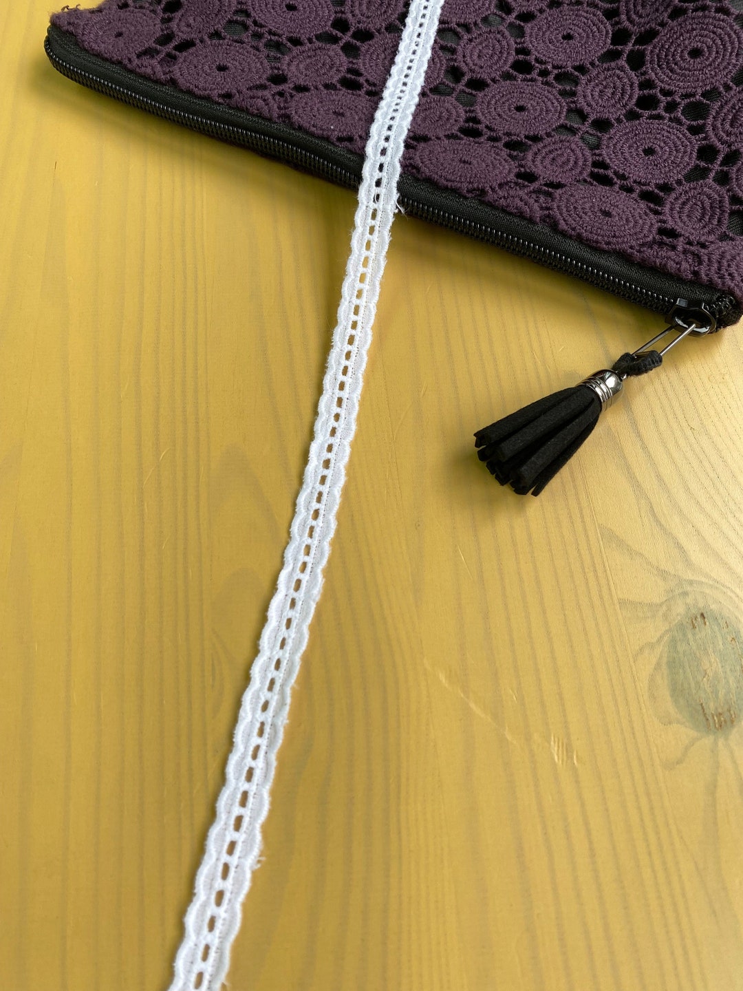 Tiny Double Scalloped Cotton Ladder Lace Trim 3/8 1cm Etsy