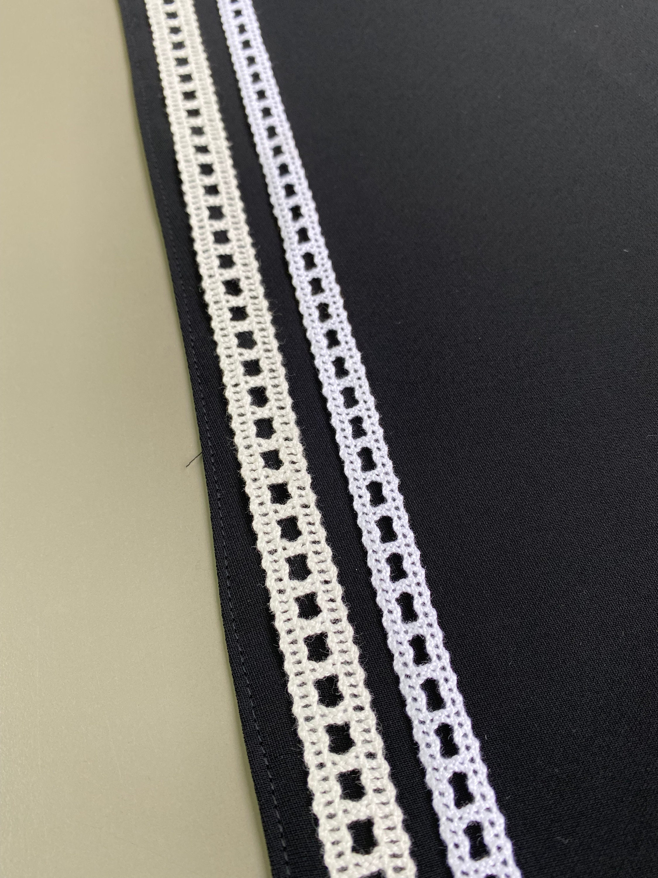 Ladder Cotton Cluny Crochet Lace Trim, 3/8