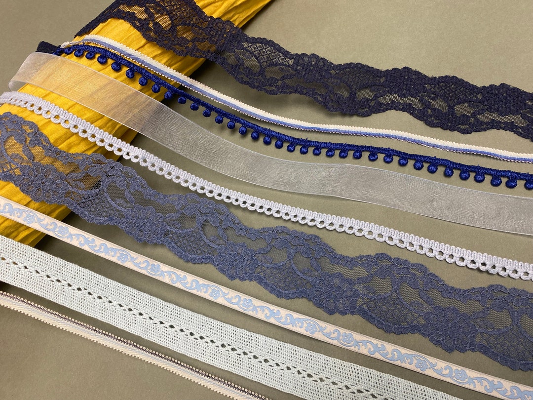 Assorted Trim Bundle the Blue Collection 9 Trims 1 2 Etsy