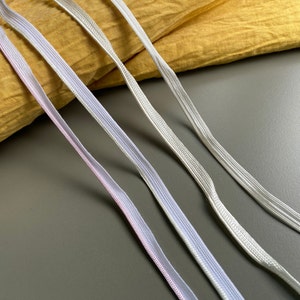 Classic piping cord, Rayon, Polyester, 1/4&quot; wide, Ivory, Cream, Pink, Piping trim