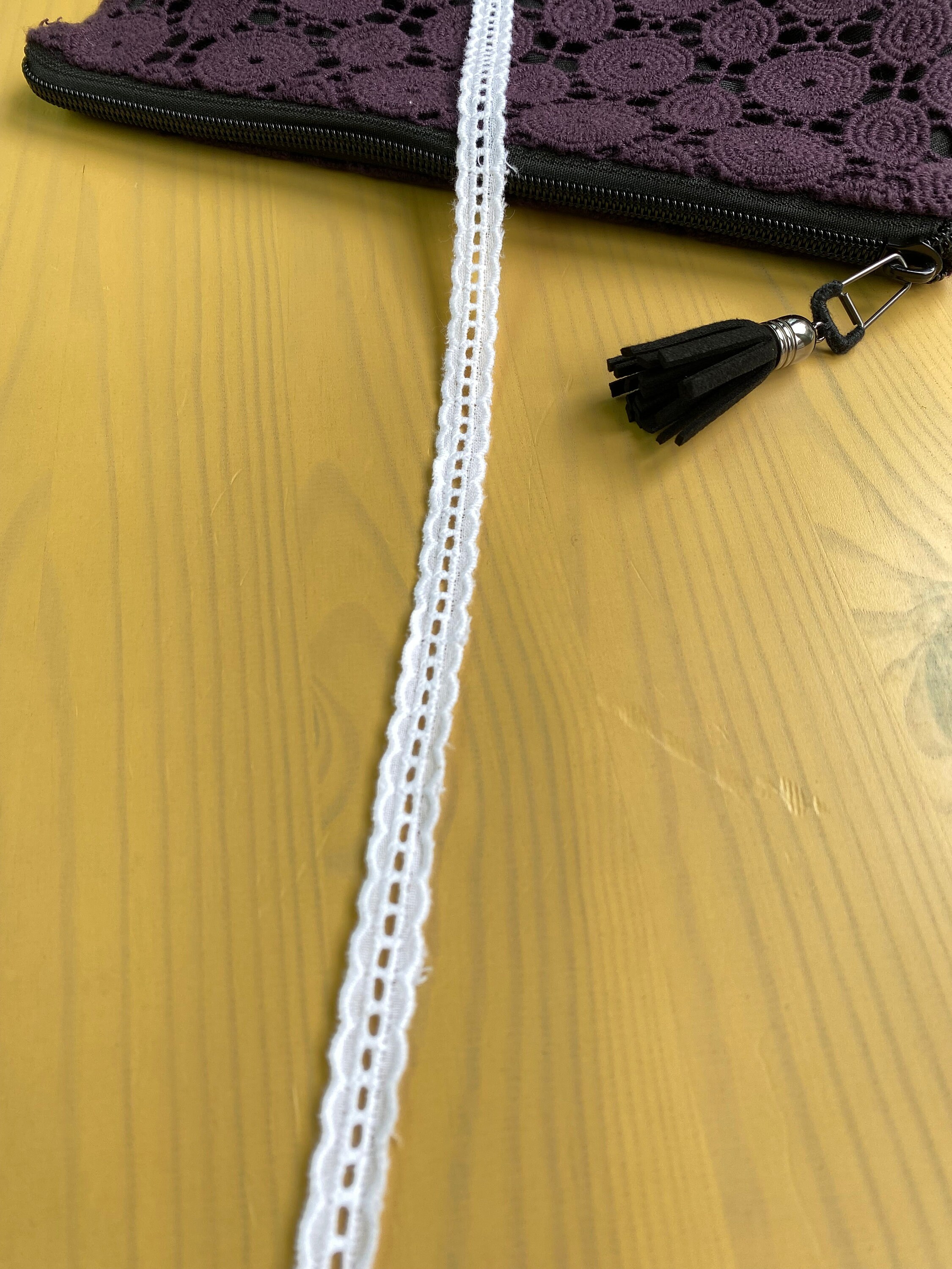 Tiny Double Scalloped Cotton Ladder Lace Trim 3/8 1cm Etsy